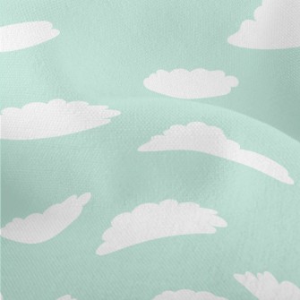Hand Drawn Cute Sky Lightweight Performance Linen