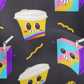 Colorful Drinks And Coffee Lightweight Performance Linen