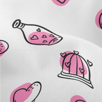 Valentine&#39;s Day Hand Drawn Lightweight Performance Linen