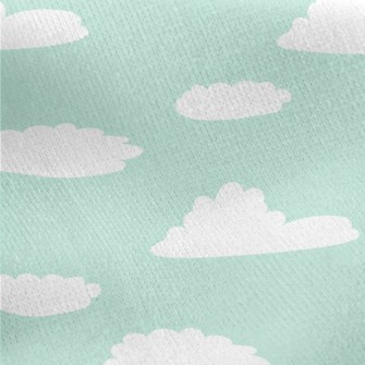Hand Drawn Cute Sky Jersey Backed Fleece