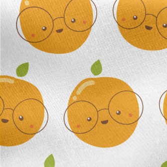 Smart Glasses Orange Jersey Backed Fleece