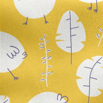 Spring Cute Chicks Jersey Backed Fleece