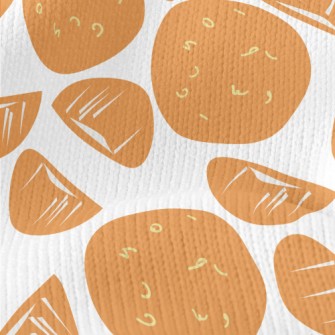 Abstract Orange Graffiti Stretch Jersey