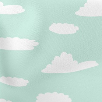 Hand Drawn Cute Sky Lightweight Cotton Poplin