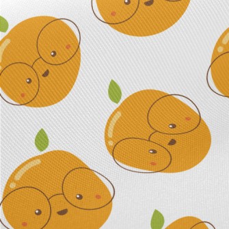 Smart Glasses Orange Midweight Cotton Poplin