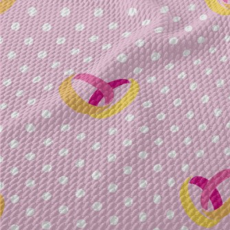 Cartoon Double Gold Ring Birdseye Piqué