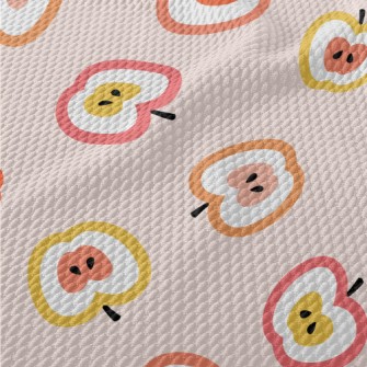 Colorful Apples Birdseye Piqué