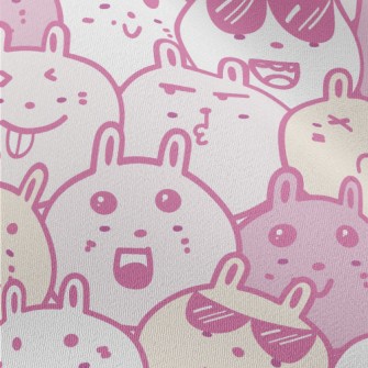 Funny Cartoon Rabbit Chiffon