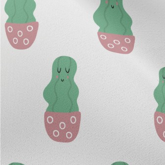 Calm Smiling Cactus Chiffon