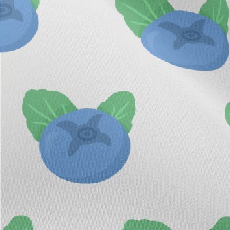 Fresh Hand Drawn Blueberries Chiffon