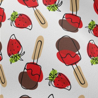 Strawberry Chocolate Popsicles Chiffon