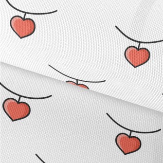 Cartoon Heart Necklace Waterproof Oxford