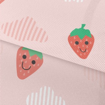 Hand Drawn Strawberry And Clou Waterproof Oxford