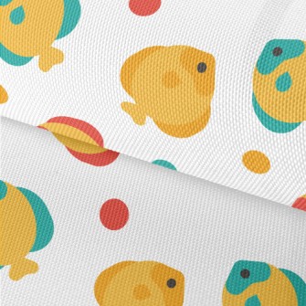 Cartoon Colorful Tropical Fish Waterproof Oxford