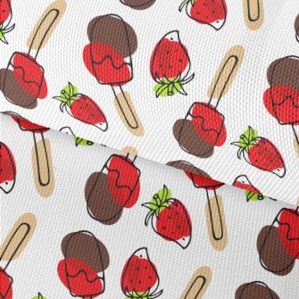 Strawberry Chocolate Popsicles Waterproof Oxford