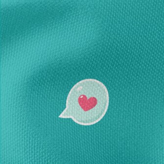 Love Bubbles And Takeaway Cup Waterproof Canvas