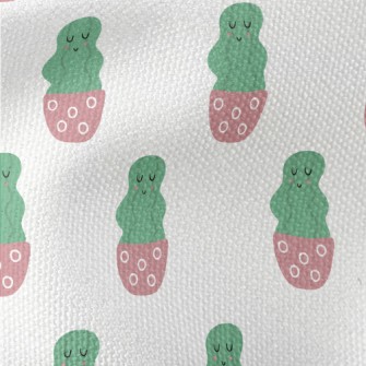 Calm Smiling Cactus Waterproof Canvas