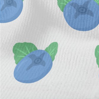 Fresh Hand Drawn Blueberries Terry