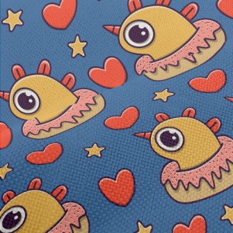 Cute Monster Donut Performance Linen