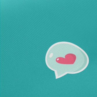 Love Bubbles And Takeaway Cup Twill