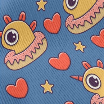 Cute Monster Donut Standard Corduroy