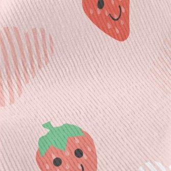 Hand Drawn Strawberry And Clou Standard Corduroy
