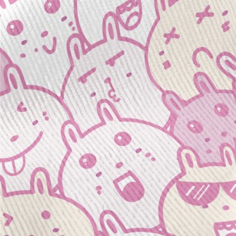 Funny Cartoon Rabbit Standard Corduroy