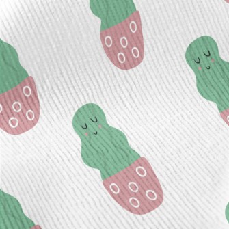 Calm Smiling Cactus Standard Corduroy