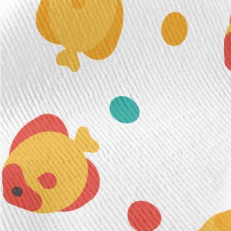 Cartoon Colorful Tropical Fish Standard Corduroy