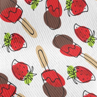 Strawberry Chocolate Popsicles Standard Corduroy
