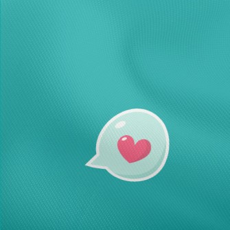 Love Bubbles And Takeaway Cup Dobby