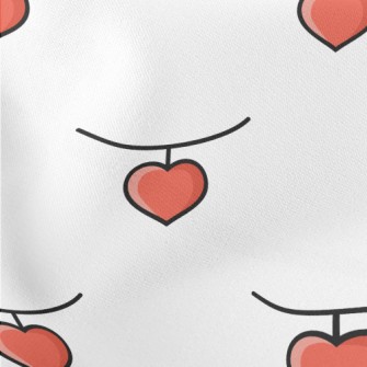Cartoon Heart Necklace Stretch Ponte