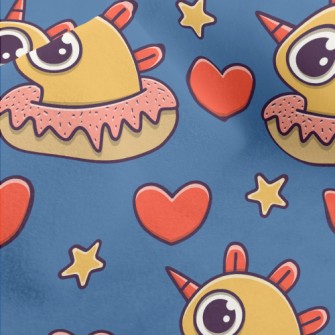 Cute Monster Donut Micro Fleece