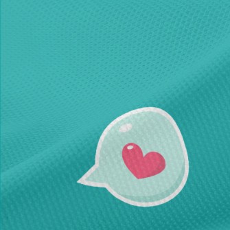 Love Bubbles And Takeaway Cup Piqué