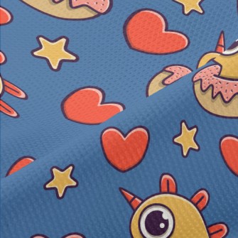 Cute Monster Donut Piqué