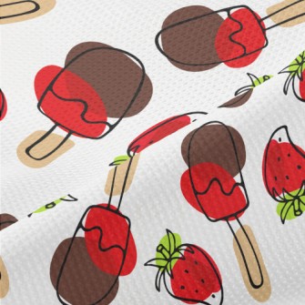 Strawberry Chocolate Popsicles Piqué