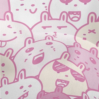 Funny Cartoon Rabbit Lightweight Performance Linen