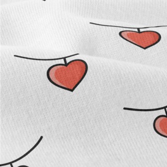 Cartoon Heart Necklace Modern Jersey