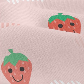 Hand Drawn Strawberry And Clou Modern Jersey