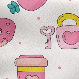 Romantic And Lovely Valentine& Jersey Backed Fleece