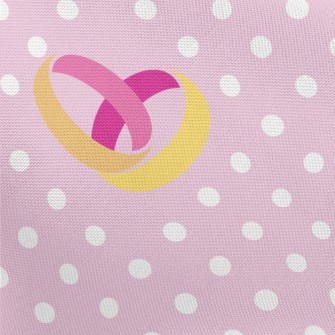 Cartoon Double Gold Ring Pongee