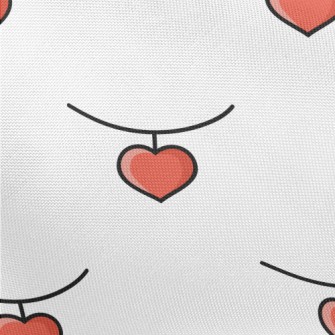 Cartoon Heart Necklace Pongee