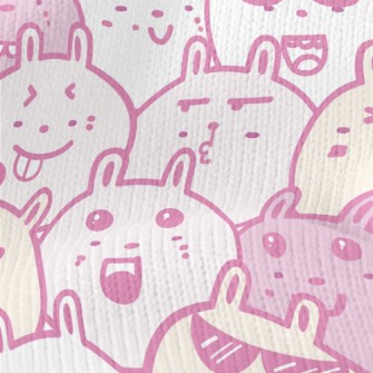 Funny Cartoon Rabbit Stretch Jersey