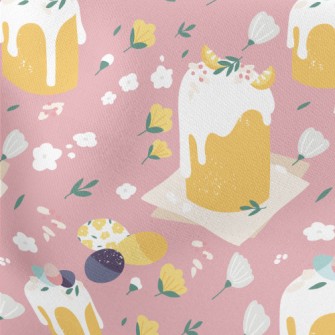 Easter Pound Cake Lightweight Cotton Poplin
