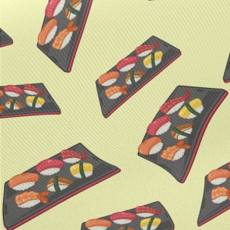 Japanese Sushi Platter Midweight Cotton Poplin