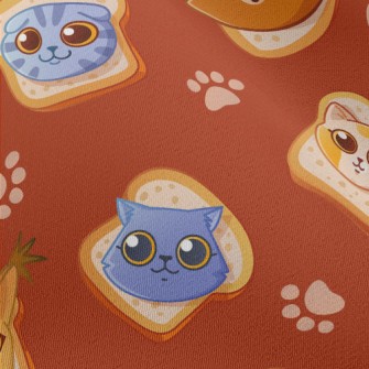 Cat Face With Toast Chiffon