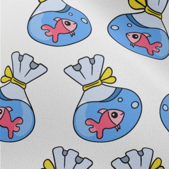 Cute Goldfish In Bag Chiffon