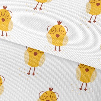 Yellow Glasses Chick Waterproof Oxford
