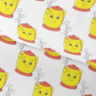 Cartoon Smiley Kettle Waterproof Oxford