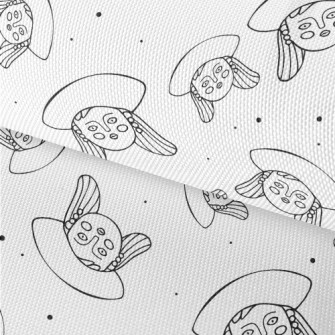 Hand Drawn Cartoon Girl Face Waterproof Oxford